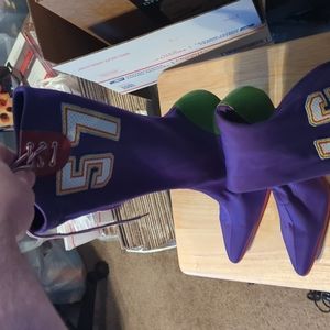 Steve Madden Purple Green-Heeled 57 "Hurikane" Boots